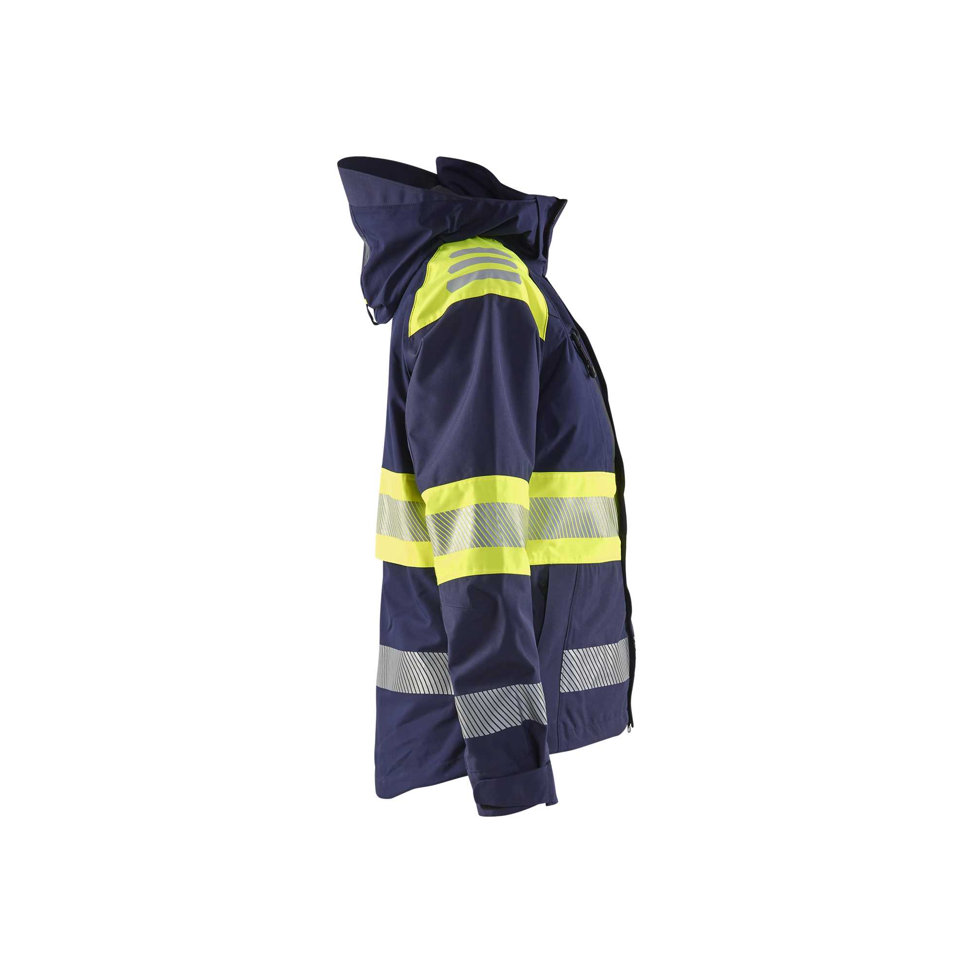 BLAKLADER 44301977 WOMEN’S HI VIS SHELL JACKET Hi Vis Reflective Shell Work Jacket WOMEN - Waterproof